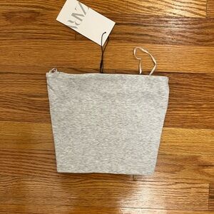 Zara strapless Gray Tube Top